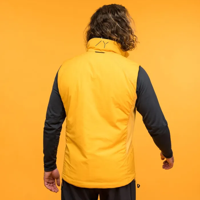 Men Bergans Of Norway Vests Y Mountainline Light Insulated Air Vest Mango Yellow