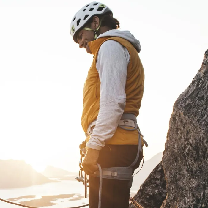 Men Bergans Of Norway Vests Y Mountainline Light Insulated Air Vest Mango Yellow