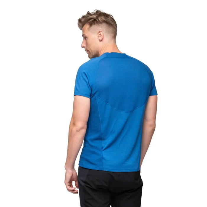Men Bergans Of Norway Wool TShirts InnerLight Tee Dusty Space Blue