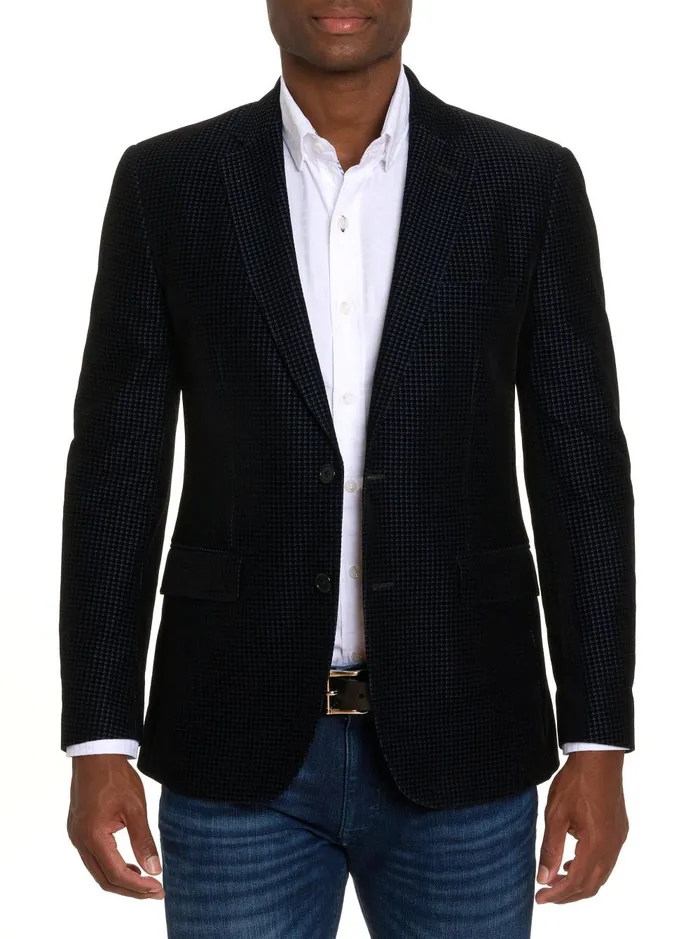 Men Blazers Robert Graham CHIANTI VELVET BLAZER Navy