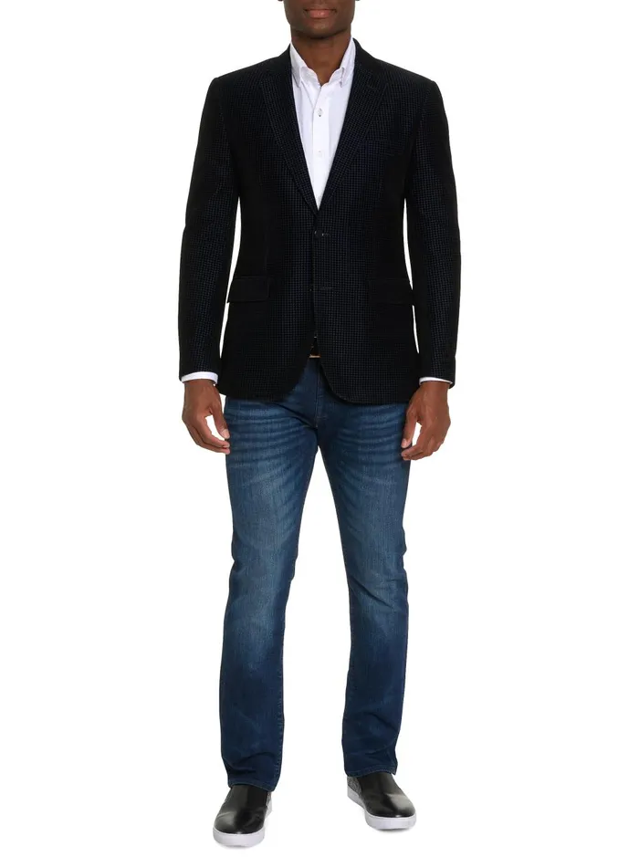 Men Blazers Robert Graham CHIANTI VELVET BLAZER Navy