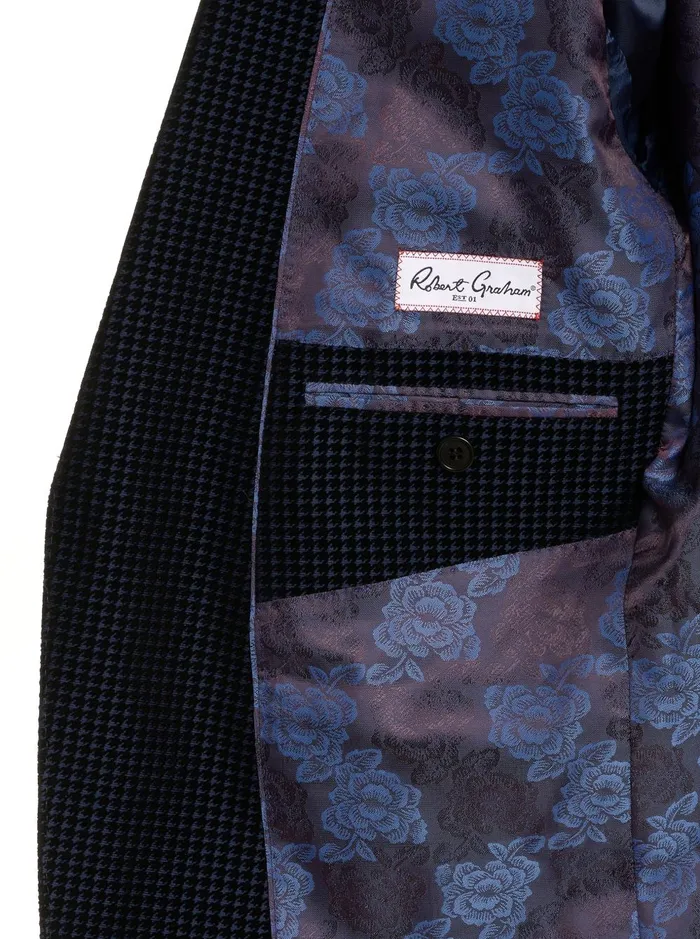 Men Blazers Robert Graham CHIANTI VELVET BLAZER Navy
