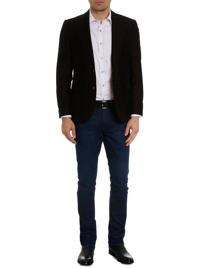 Men Blazers Robert Graham CHIANTI VELVET BLAZER Navy