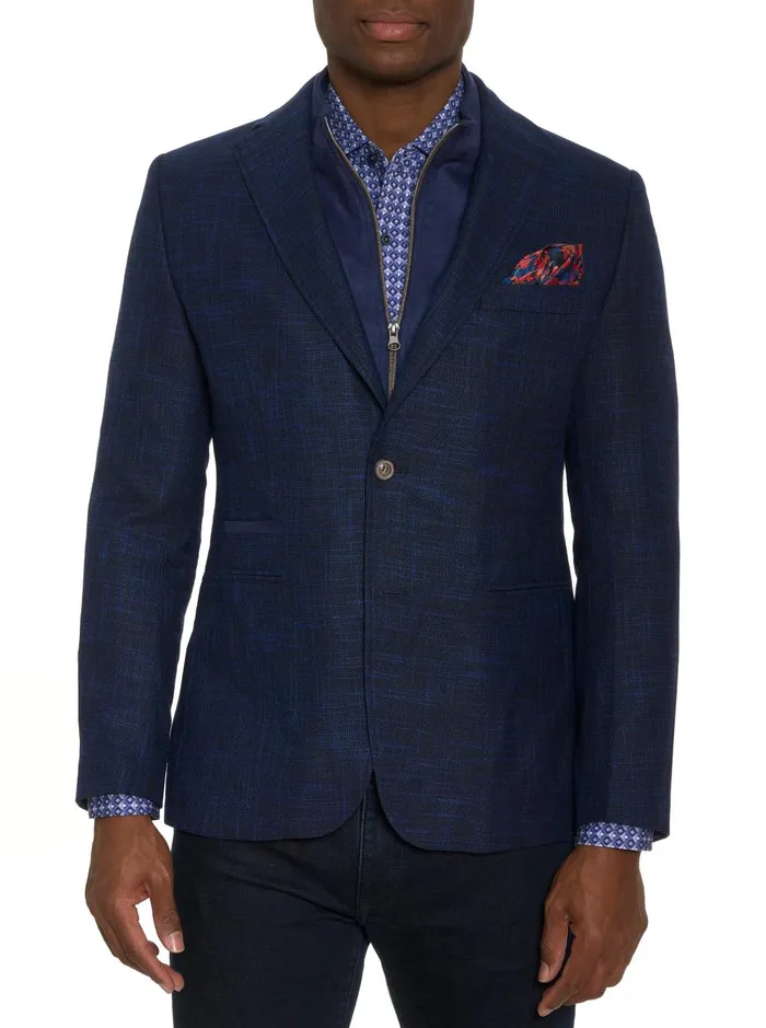 Men Blazers Robert Graham UPTOWN XVIII BLAZER Navy