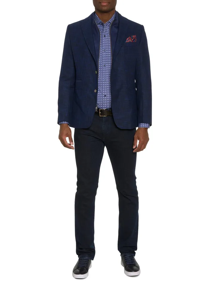 Men Blazers Robert Graham UPTOWN XVIII BLAZER Navy