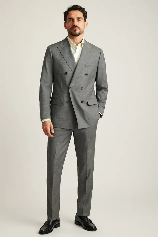 Men Bonobos Blazers and Sport Coats Jetsetter Italian Wool Double Breasted Blazer Grey Sharkskin Men Bonobos Blazers and Sport Coats Jetsetter Italian Wool Double Breasted Blazer Grey Sharkskin