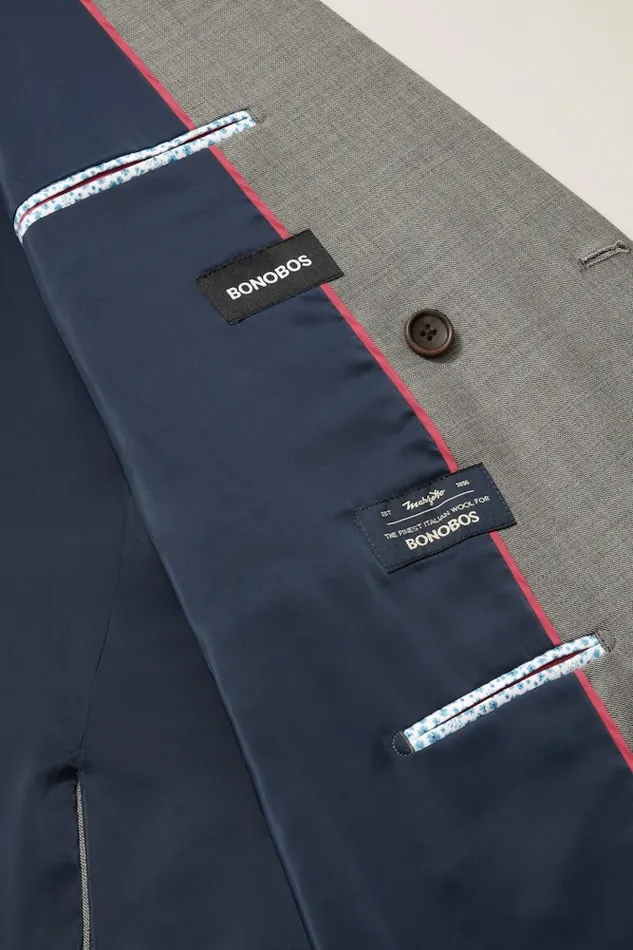 Men Bonobos Blazers and Sport Coats Jetsetter Italian Wool Double Breasted Blazer Grey Sharkskin Men Bonobos Blazers and Sport Coats Jetsetter Italian Wool Double Breasted Blazer Grey Sharkskin