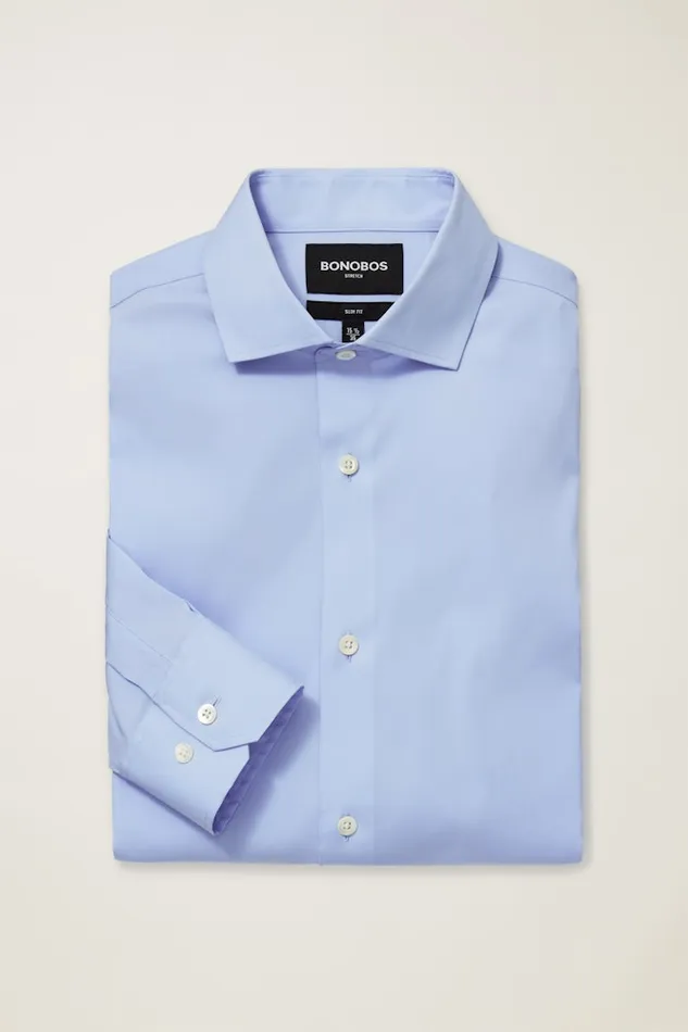 Men Bonobos Business Casual Shirts Sophisticated and Comfy Bonobos Jetsetter Stretch Dress Shirt Solid Light Blue Men Bonobos Business Casual Shirts Sophisticated and Comfy Bonobos Jetsetter Stretch Dress Shirt Solid Light Blue
