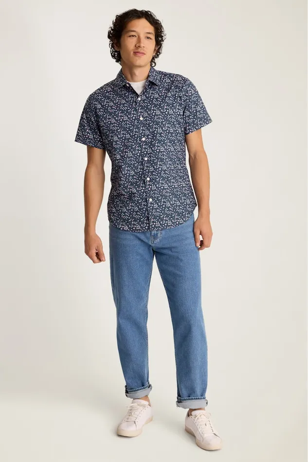 Men Bonobos Casual Shirts Button Up Your Style With Bonobos039 Riviera Short Sleeve Shirt Navy Odisha Floral