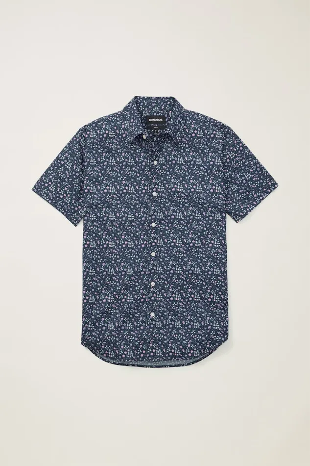 Men Bonobos Casual Shirts Button Up Your Style With Bonobos039 Riviera Short Sleeve Shirt Navy Odisha Floral