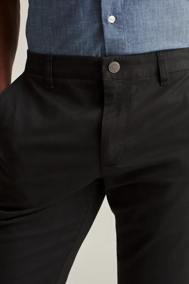 Men Bonobos Chinos Stretch Washed Chino Pants Tailored and Slim Fit Chinos Jet Blacks
