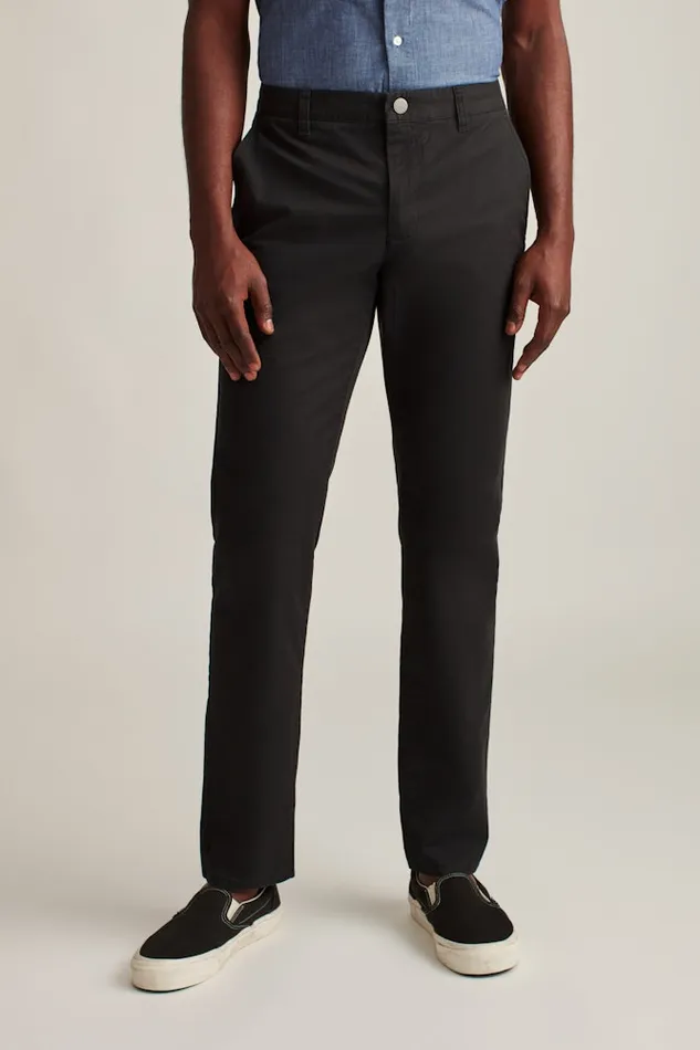 Men Bonobos Chinos Stretch Washed Chino Pants Tailored and Slim Fit Chinos Jet Blacks