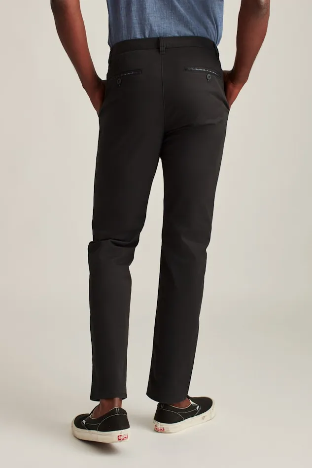 Men Bonobos Chinos Stretch Washed Chino Pants Tailored and Slim Fit Chinos Jet Blacks