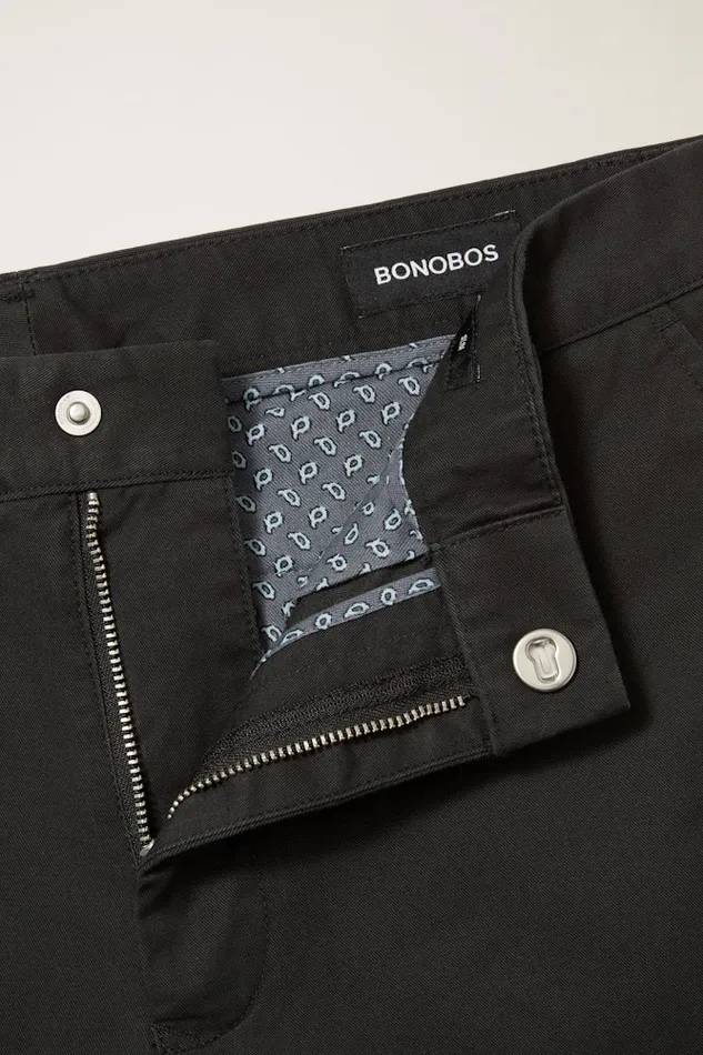 Men Bonobos Chinos Stretch Washed Chino Pants Tailored and Slim Fit Chinos Jet Blacks
