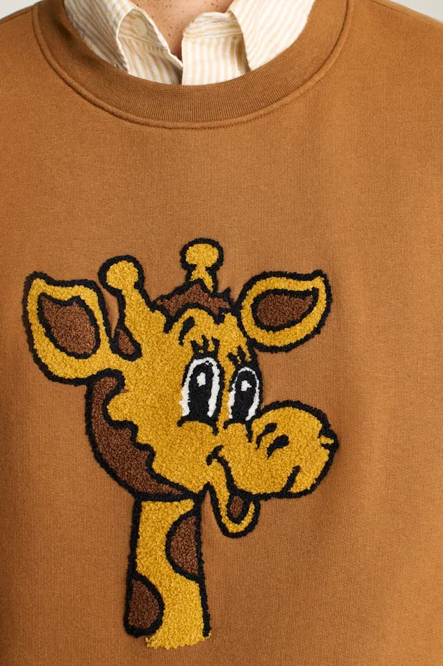 Men Bonobos Crew and VNeck Sweaters Geoffrey Supersoft Crew Teddy Brown Men Bonobos Crew and VNeck Sweaters Geoffrey Supersoft Crew Teddy Brown