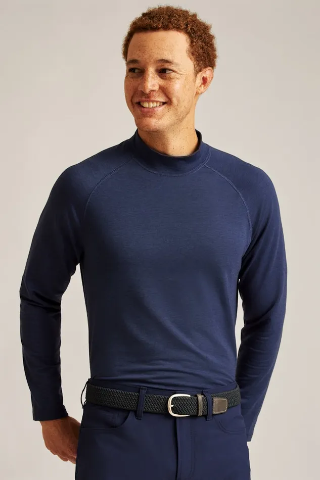 Men Bonobos Crew and VNeck Sweaters Playthrough Performance Pullover Navy Men Bonobos Crew and VNeck Sweaters Playthrough Performance Pullover Navy