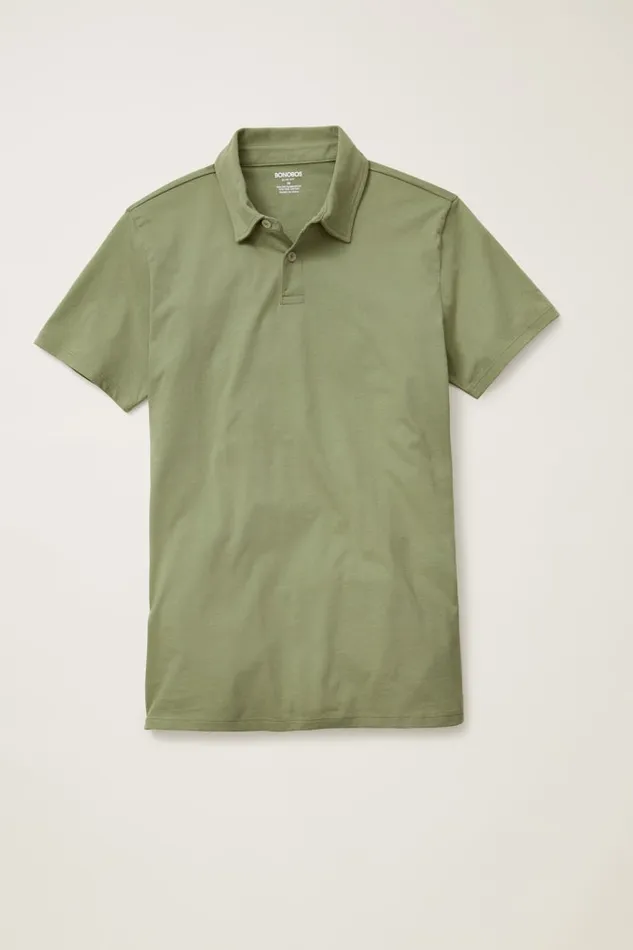 Men Bonobos Golf Polos and Tops Jetsetter Performance Polo Moss Green Men Bonobos Golf Polos and Tops Jetsetter Performance Polo Moss Green