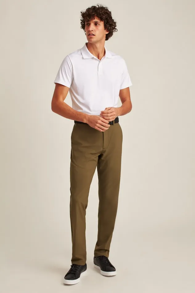 Men Bonobos Golf Polos and Tops The Performance Golf Polo Shirt Solid and Striped White
