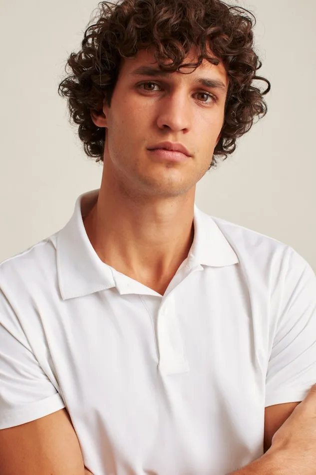Men Bonobos Golf Polos and Tops The Performance Golf Polo Shirt Solid and Striped White