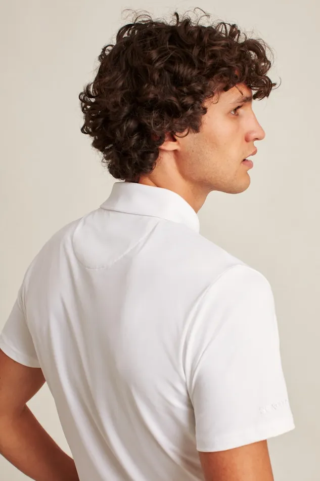 Men Bonobos Golf Polos and Tops The Performance Golf Polo Shirt Solid and Striped White
