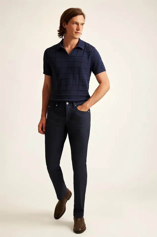 Men Bonobos Jeans Italian 5 Pocket Pants Maritime Blue