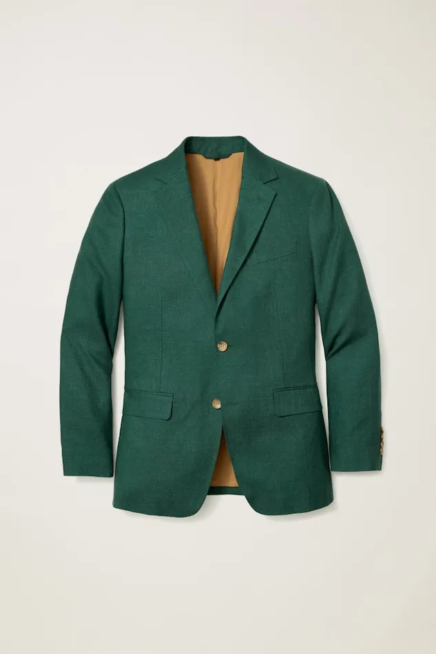 Men Bonobos Suits Jetsetter Italian Linen Suit Mineral Green