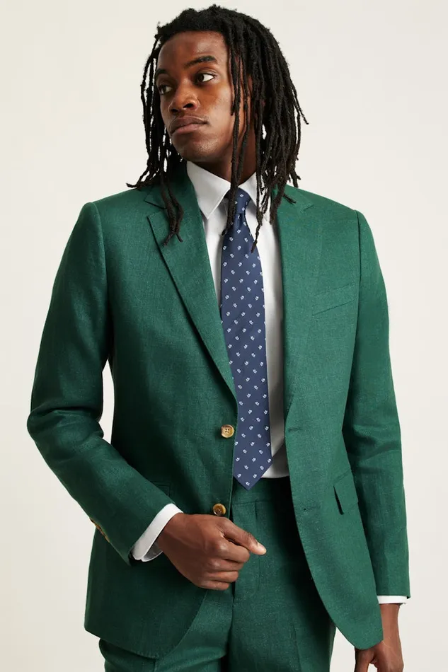 Men Bonobos Suits Jetsetter Italian Linen Suit Mineral Green
