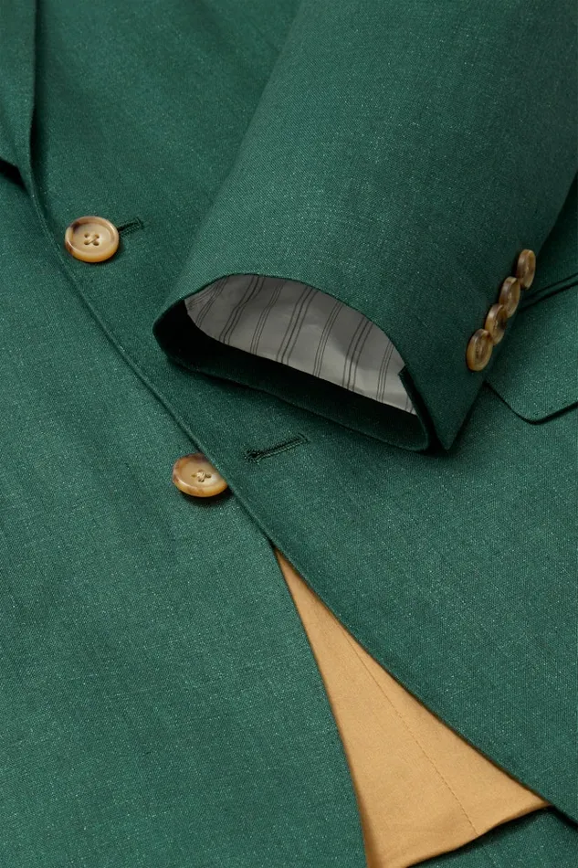 Men Bonobos Suits Jetsetter Italian Linen Suit Mineral Green