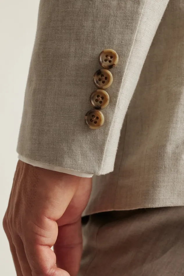 Men Bonobos Suits Jetsetter Italian Linen Suit Stone Beige