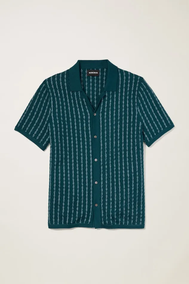 Men Bonobos Sweater Polos Hudson Cabana Sweater Polo Teal Cotton Cashmere Stripe Men Bonobos Sweater Polos Hudson Cabana Sweater Polo Teal Cotton Cashmere Stripe