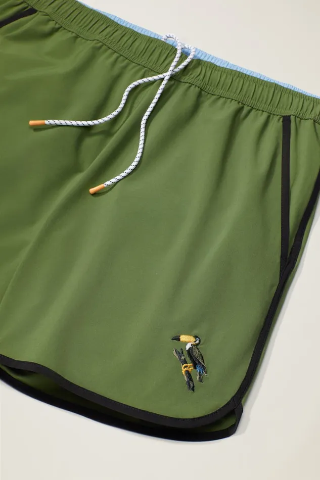 Men Bonobos Swim Trunks Rewind It Back With Bonobos039 Retro Throwback Swim Trunks Green Toucan Embroidery Men Bonobos Swim Trunks Rewind It Back With Bonobos039 Retro Throwback Swim Trunks Green Toucan Embroidery