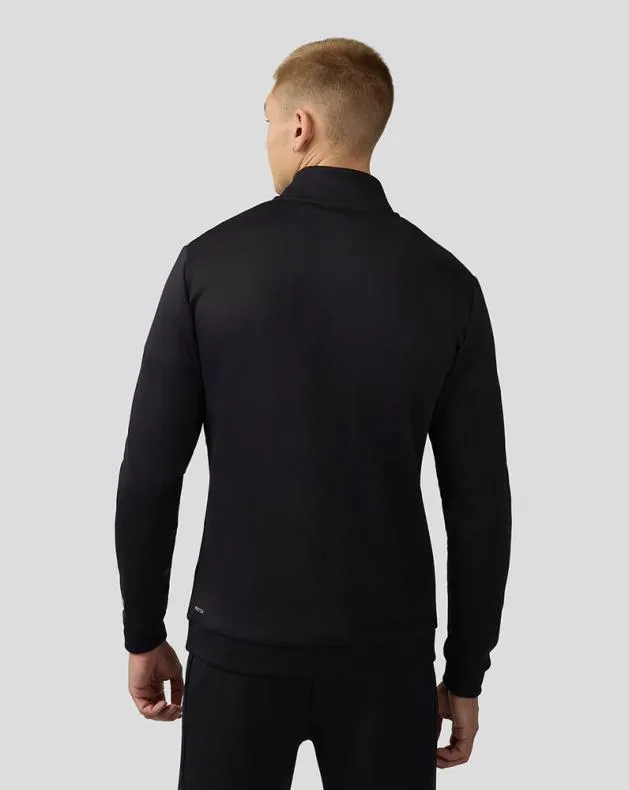 Men Castore 14 Zips Scuba Long Sleeve Quarter Zip Top Black
