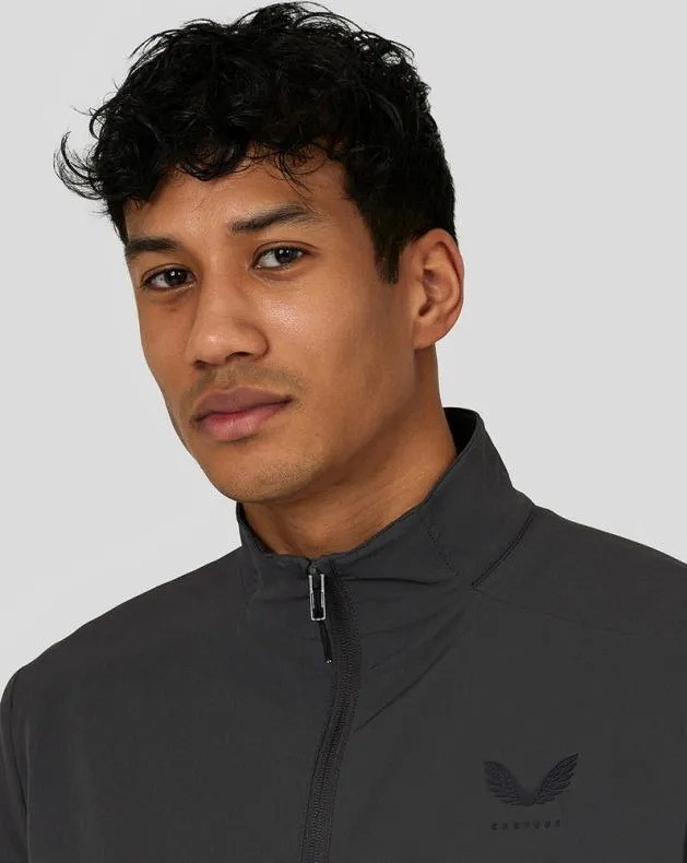 Men Castore Jackets Flex Long Sleeve Woven Jacket 8211 Gunmetal