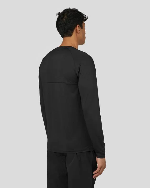 Men Castore Tops Active Performance Long Sleeve TShirt 8211 Black