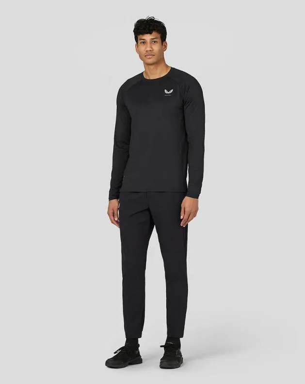 Men Castore Tops Active Performance Long Sleeve TShirt 8211 Black