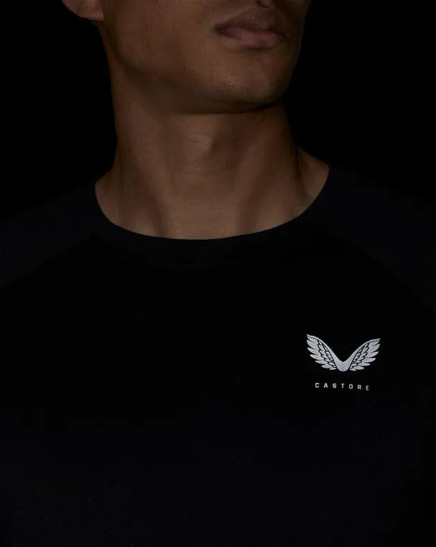 Men Castore Tops Active Performance Long Sleeve TShirt 8211 Black