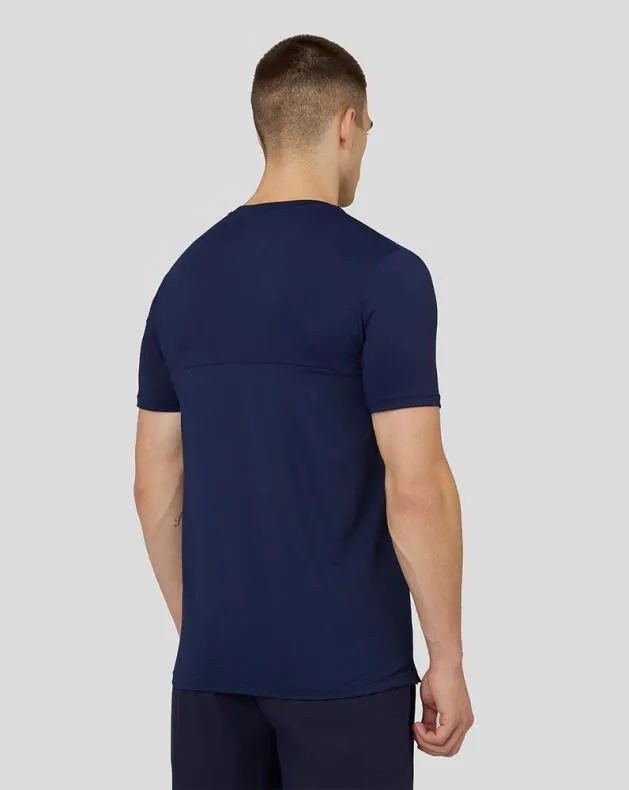 Men Castore Tops Active Short Sleeve Performance TShirt 8211 Navy