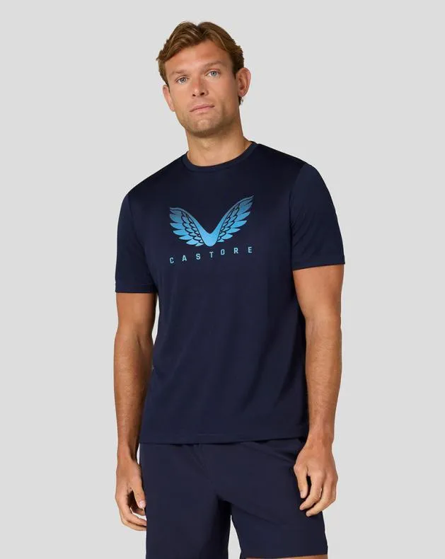 Men Castore Tops Adapt Short Sleeve Graphic T Shirt 8211 Midnight Navy