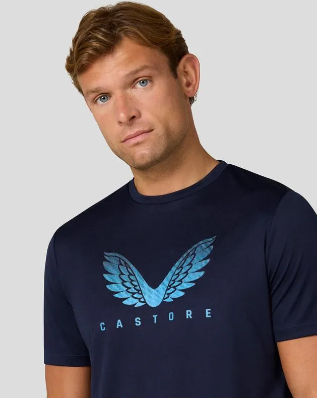 Men Castore Tops Adapt Short Sleeve Graphic T Shirt 8211 Midnight Navy