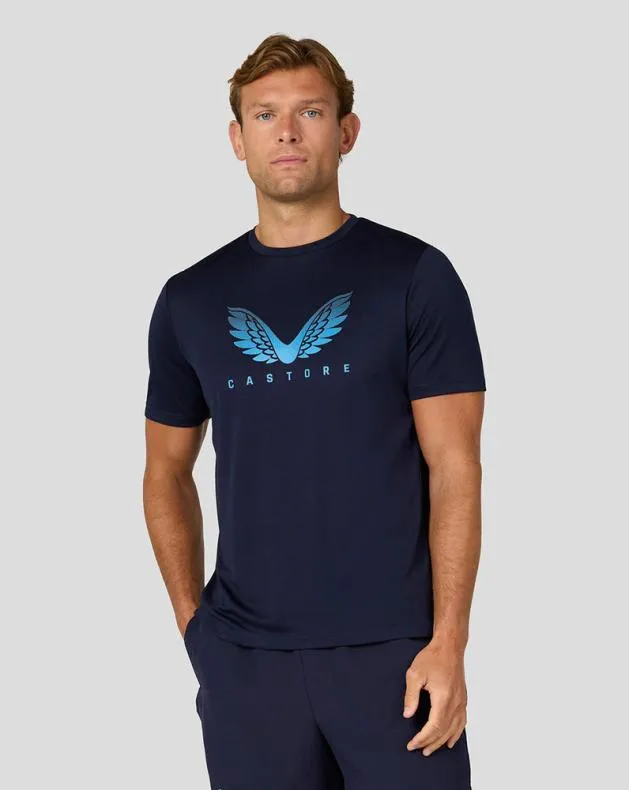 Men Castore Tops Adapt Short Sleeve Graphic T Shirt 8211 Midnight Navy