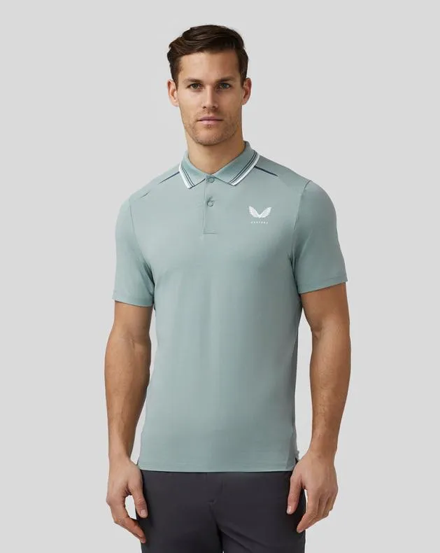 Men Castore Tops Golf Tech Polo 8211 Stone Blue