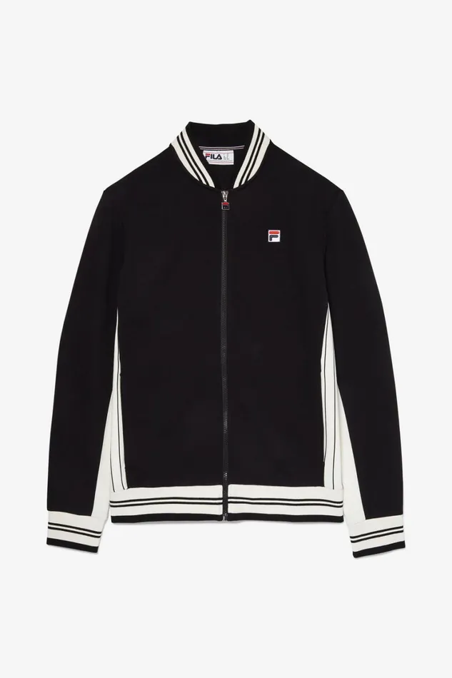 Men Coats and Jackets Fila Settanta Jacket 978 Black Gardenia Black