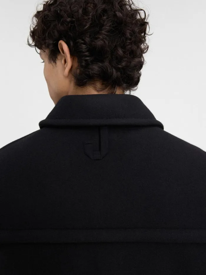 Men Coats and Jackets JACQUEMUS The Cropped Coat Black Men Coats and Jackets JACQUEMUS The Cropped Coat Black