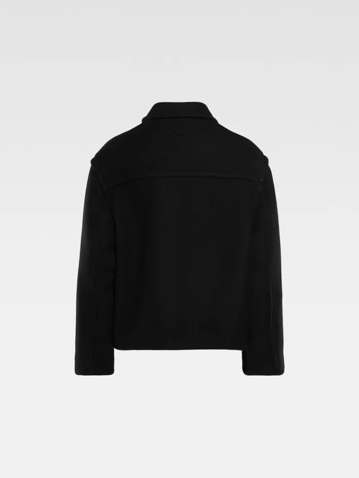 Men Coats and Jackets JACQUEMUS The Cropped Coat Black Men Coats and Jackets JACQUEMUS The Cropped Coat Black