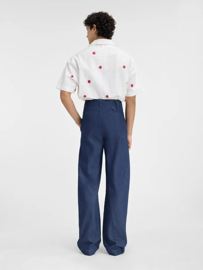 Men Denim JACQUEMUS The Scala DeNmes Denim Pants Navy Men Denim JACQUEMUS The Scala DeNmes Denim Pants Navy