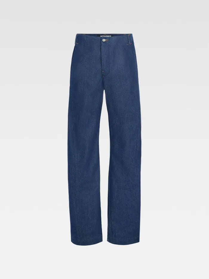 Men Denim JACQUEMUS The Scala DeNmes Denim Pants Navy Men Denim JACQUEMUS The Scala DeNmes Denim Pants Navy