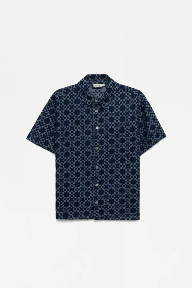 Men Denim Jonathan Simkhai Jonas Shirt Indigo Blue ButtonDown Shirt Men Denim Jonathan Simkhai Jonas Shirt Indigo Blue ButtonDown Shirt
