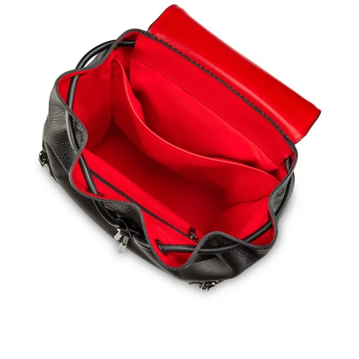 Men Explorafunk Backpack 8211 Grained Calf Leather 8211 Black Christian Louboutin Crossbody Bags