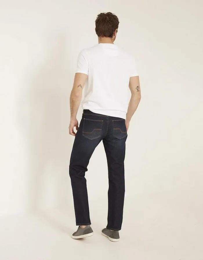 Men FatFace Jeans Straight Dark Vintage Wash Jeans Denim