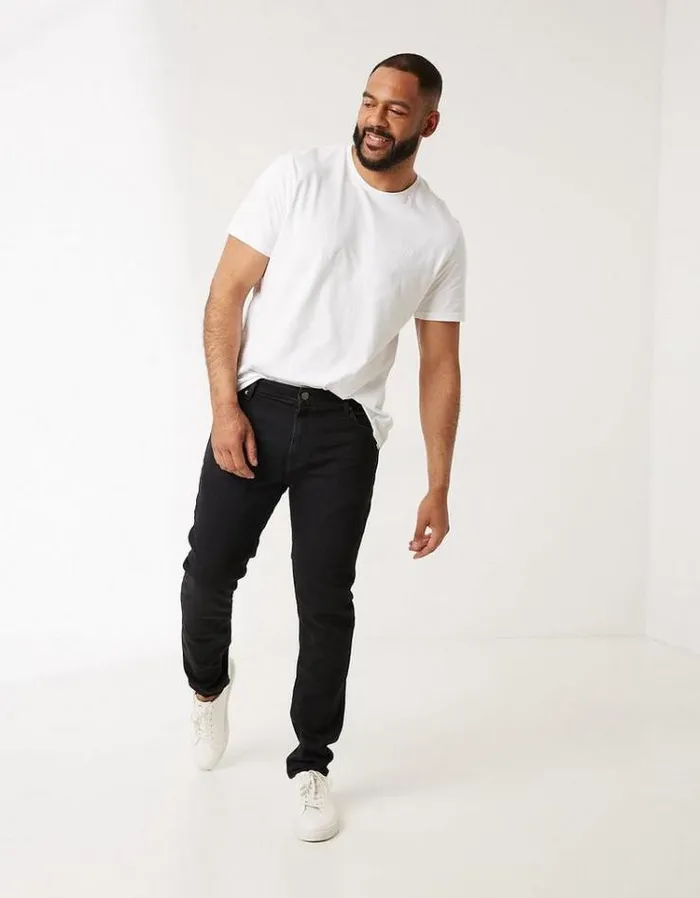 Men FatFace Men039s Sale Lean Slim Washed Black Jeans